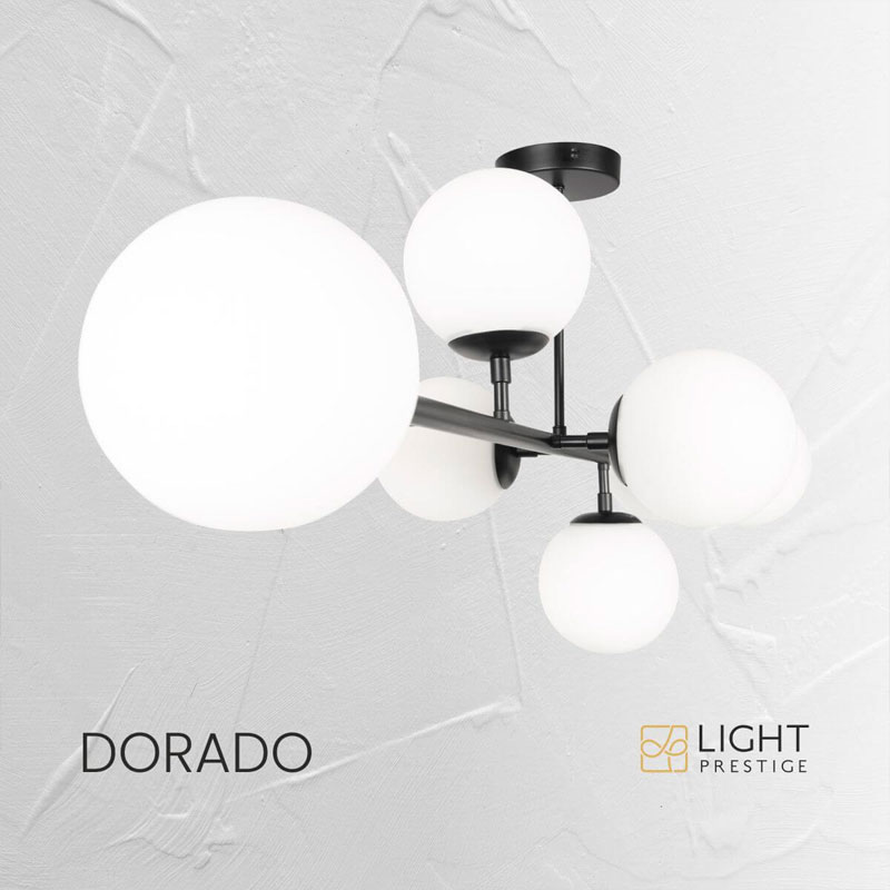 Lubinis šviestuvas DORADO LP-002/8P BK